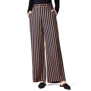 M.i.h Jeans Lewis Trousers Navy Blue Orange Pink Wide Leg Pants Women size Small